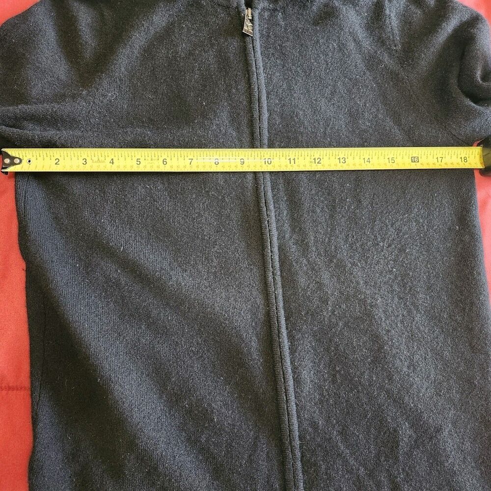 Citizen Cashmere Zip-Up Hoodie Lux 100% Cashmere, Size L Preppy - Picture 6 of 10